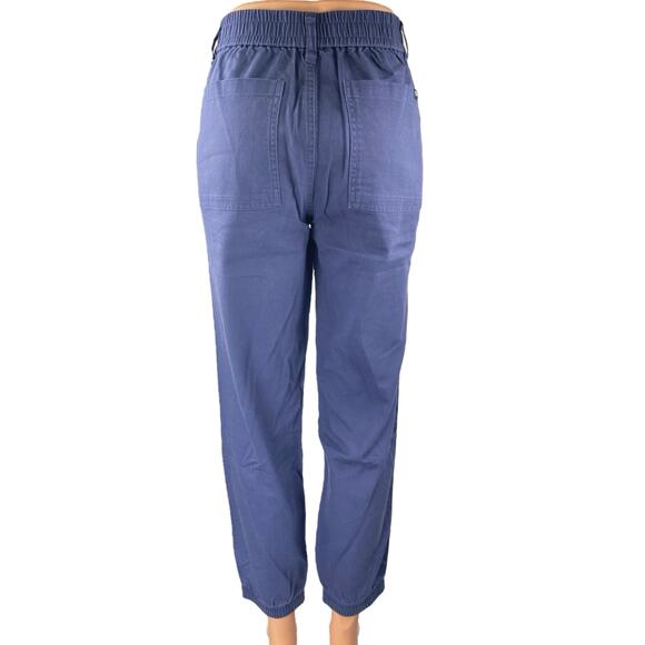 Gap Women's Blue High Waisted Tapered Carrot Jogger Career Trousers Pants Size S - Picture 3 of 5